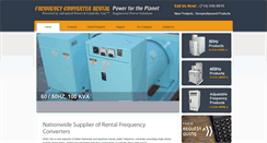 Desktop Screenshot of frequencyconverterrental.com